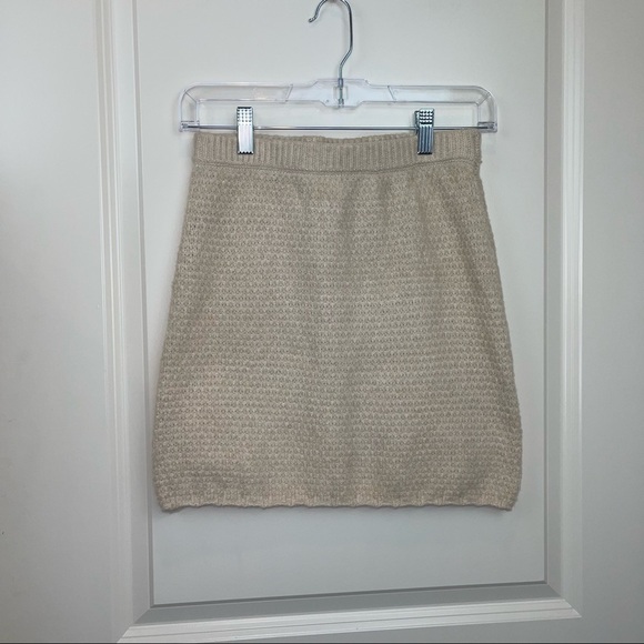 Free People Mae Sweater Mini Skirt Au Lait Sz XS - Picture 4 of 16